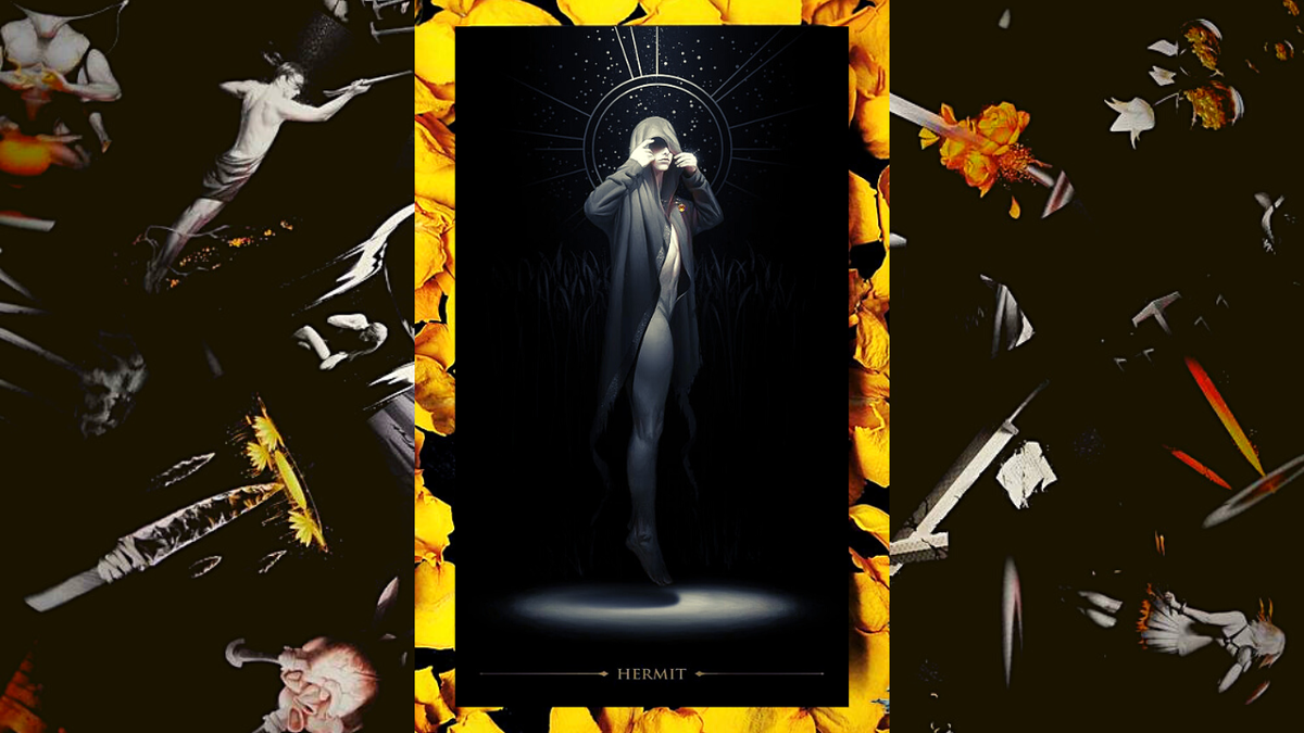 Тройка Мечей. Photo «True Black Tarot» by Arthur Wang