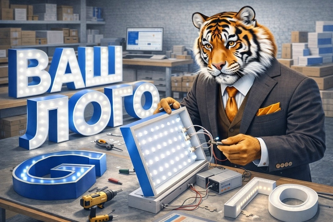 Изготовление световых вывесок, лайтбоксов и объемных букв для автосервисов и магазинов автозапчастей. Дизайн, согласование, производство, монтаж. Москва и Московская область. Типография «Пресс-код».