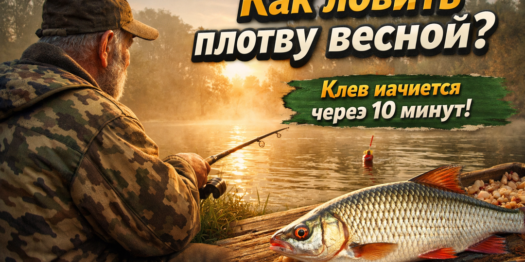 Старый рыбак показал, как ловить плотву — клёв начался через 10 минут