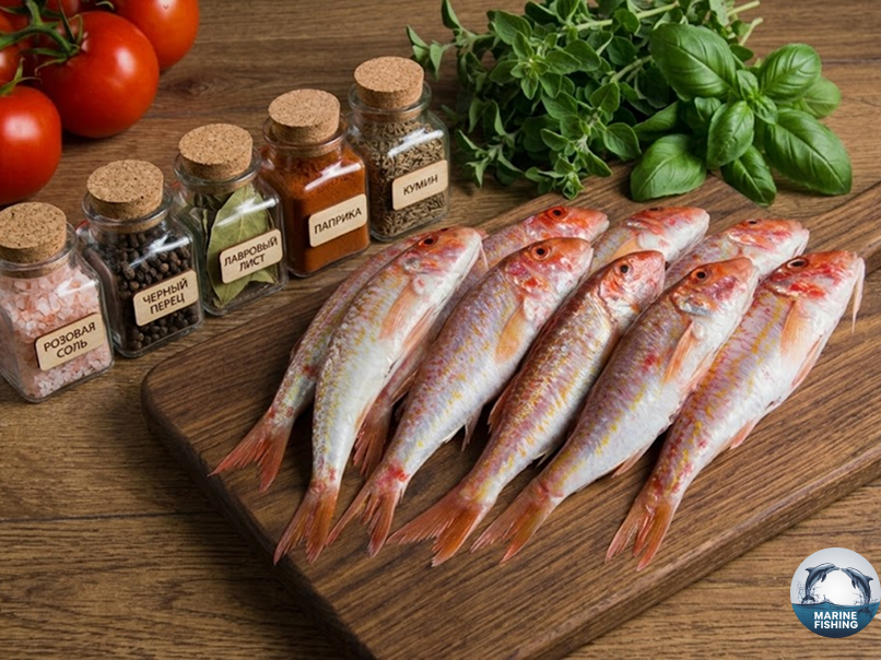 Красавица-султанка на разделочной доске — яркая окраска и усы-характерные "усы"