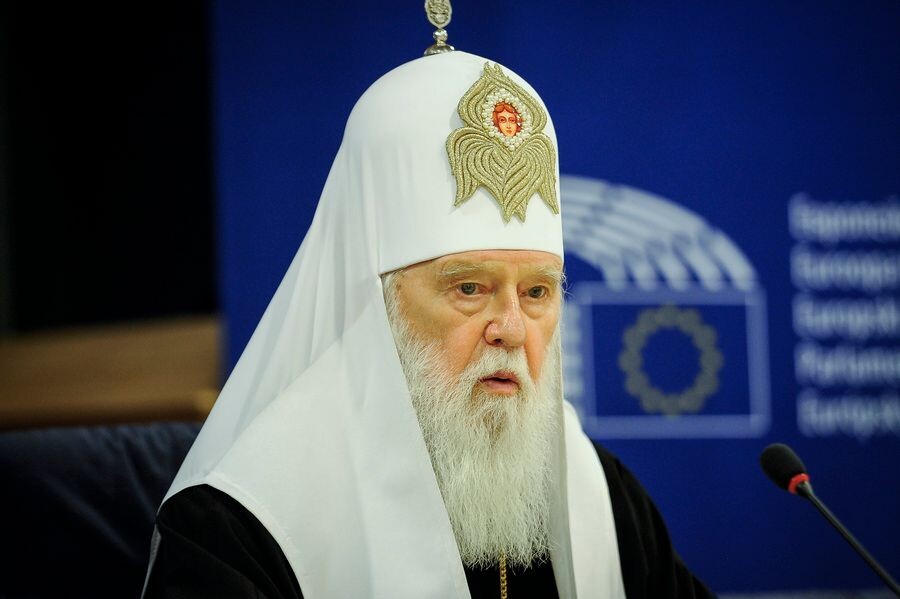    Патриарх Киевский Филарет выступил в Европарламенте в Брюсселе / Источник: © Zuma\TASS
