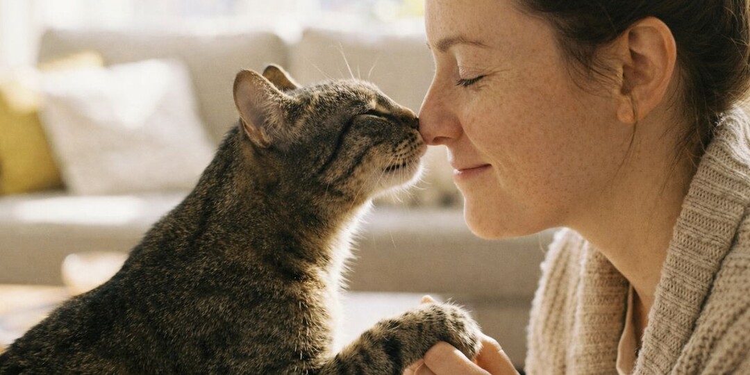 Кошка трётся носом о ваш нос? Это больше, чем просто нежность