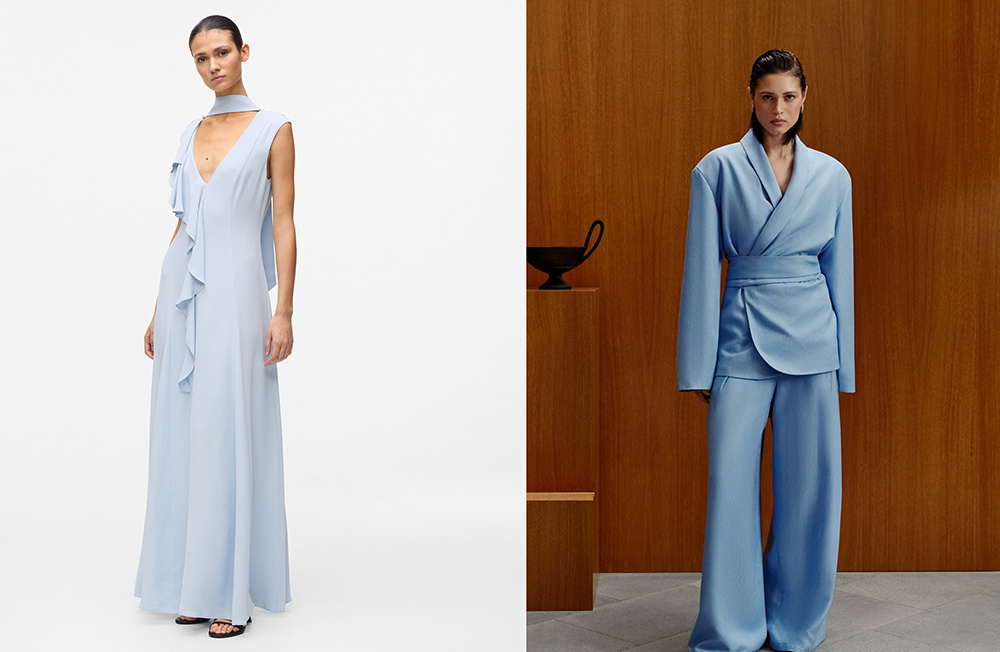     Пастельная голубая гамма станет ведущей в новом сезоне.    
 Фото: Karl Lagerfeld/Autentiments