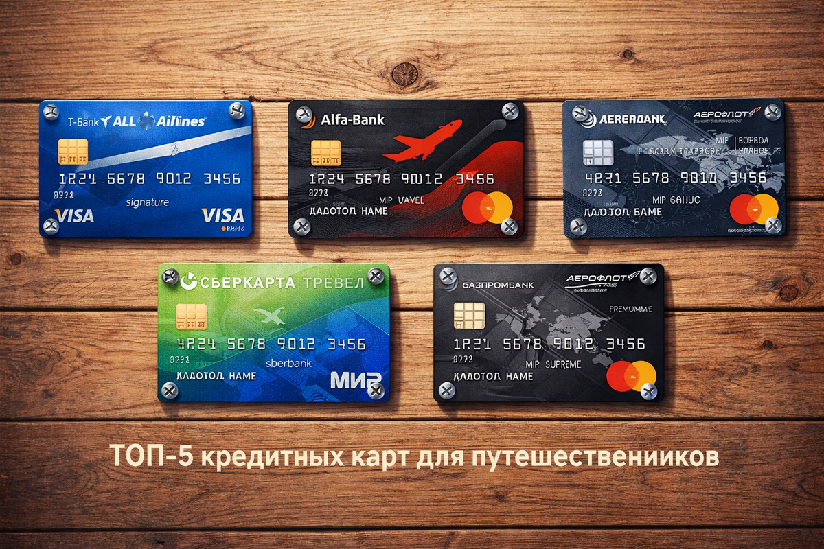 ТОП-5 кредитных карт для путешествий