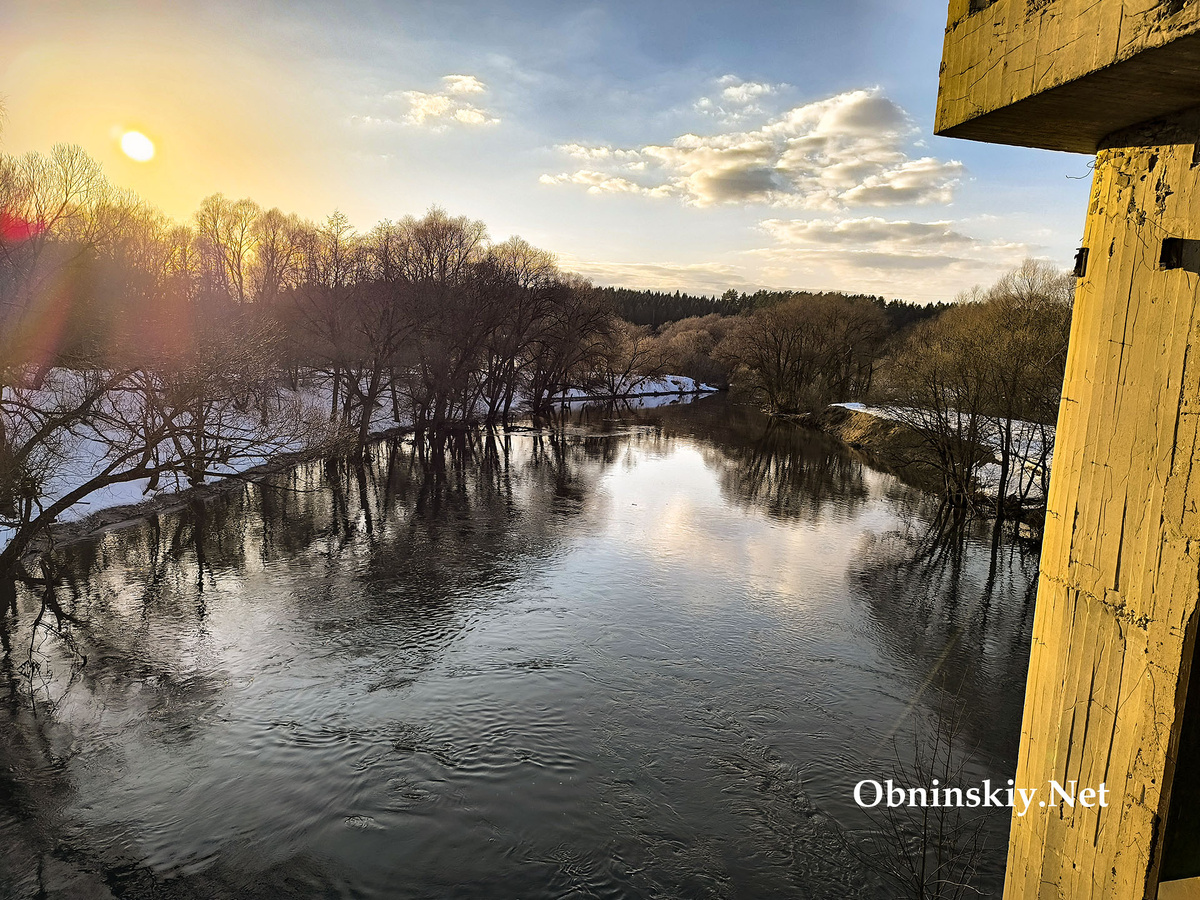 Река Протва в Обнинске. 