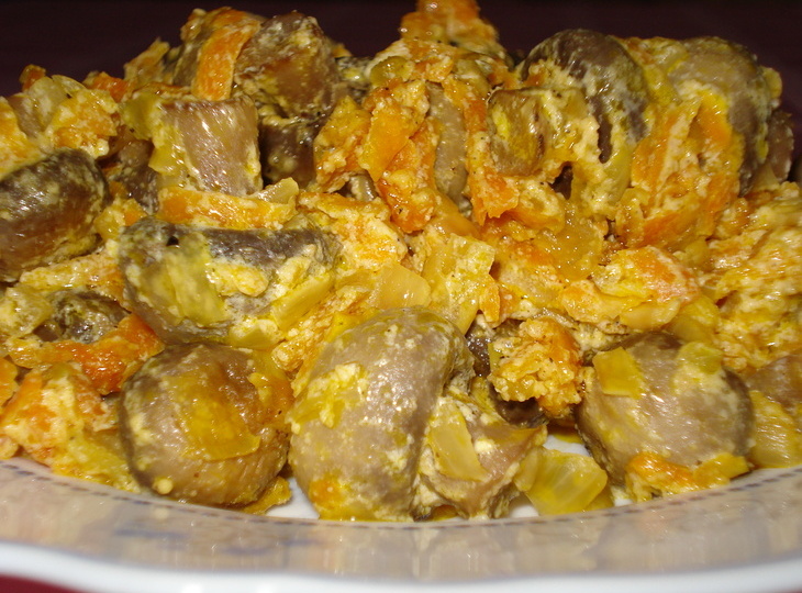 Салат из соленых грибов