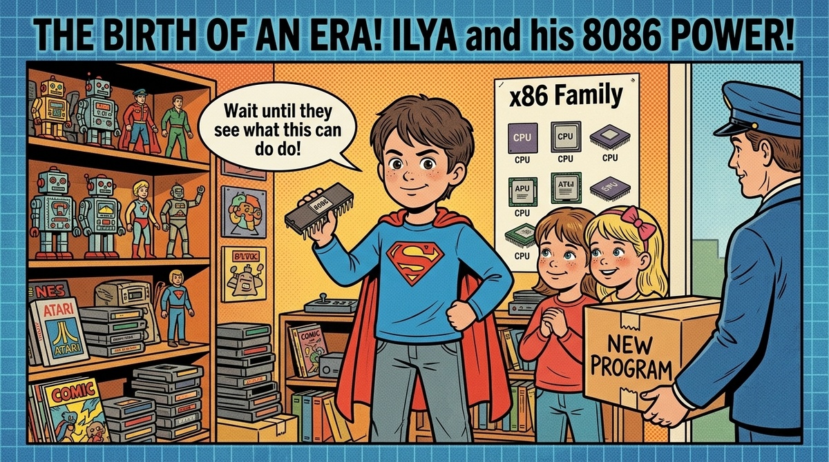 x86 появился первым. Илья знает все старые игры и программы — для него это не проблема.