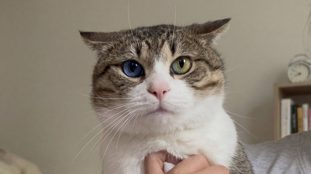    Уникальная секторальная гетерохромия сделала этого кота из Китая объектом внимания миллионов пользователей сети