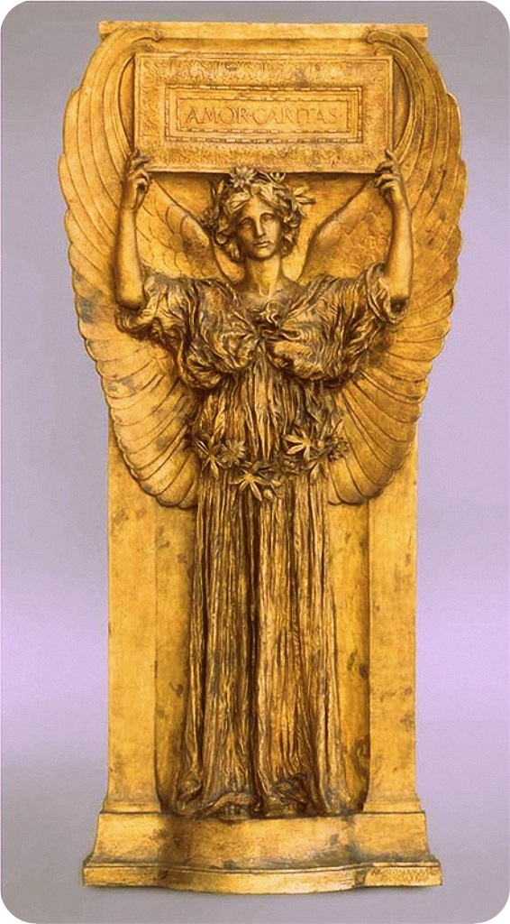 Восхитительная фигурка кариатиды Amor caritas американского скульптора Сент-Годенса.