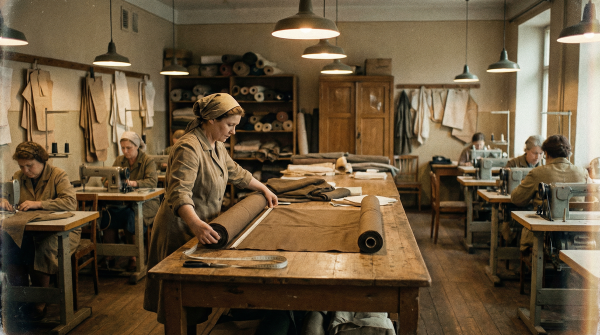 Советское ателье индивидуального пошива, 1960-е. Именно здесь рождалась та самая посадка