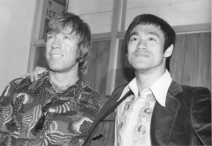 Чак Норрис и Брюс Ли