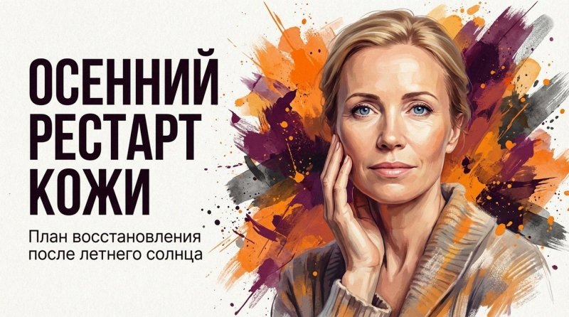 Уход за лицом осенью: план восстановления кожи после солнца