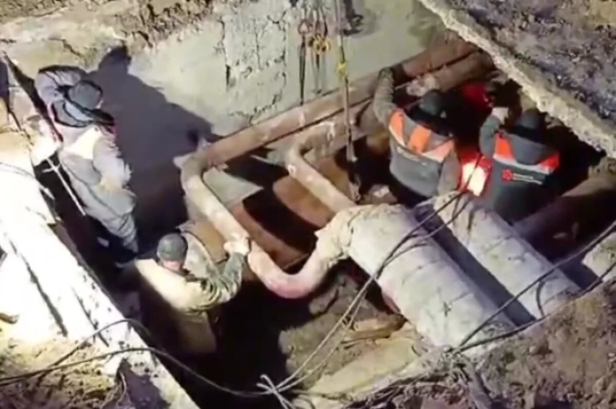    Аварию на Вагнера устранили ночью, теплоснабжение восстановлено