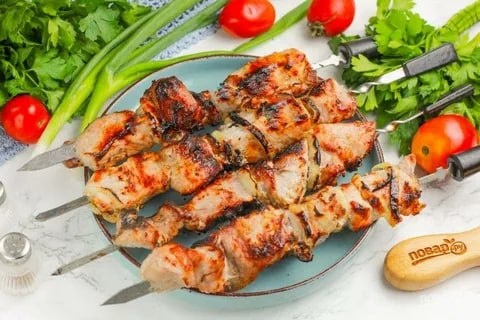 Шашлык из свинины в луковом маринаде (рецепт на мангал