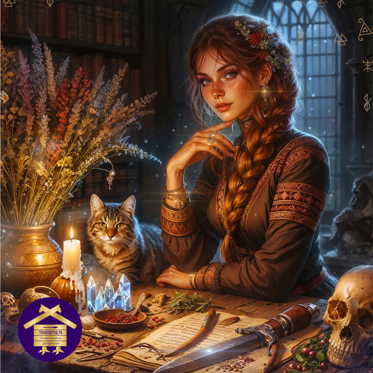 Обложка книги "Сказки дочки Бабы-Яги"