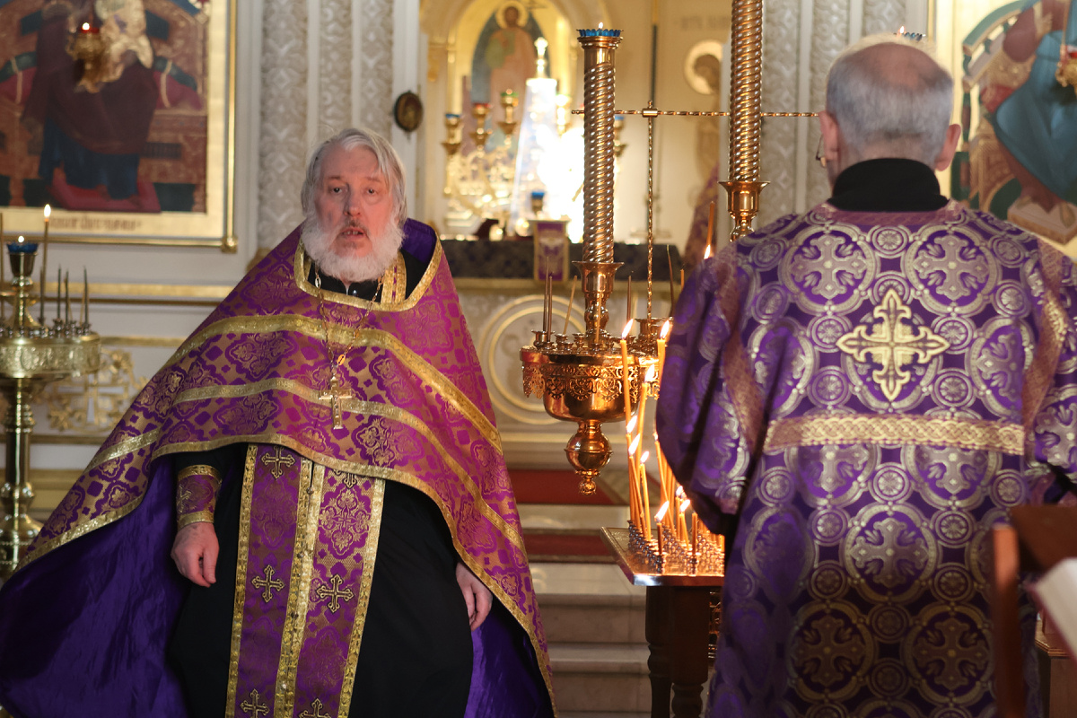 Отец Александр идет из Алтаря. ЛИстайте. 4 фото