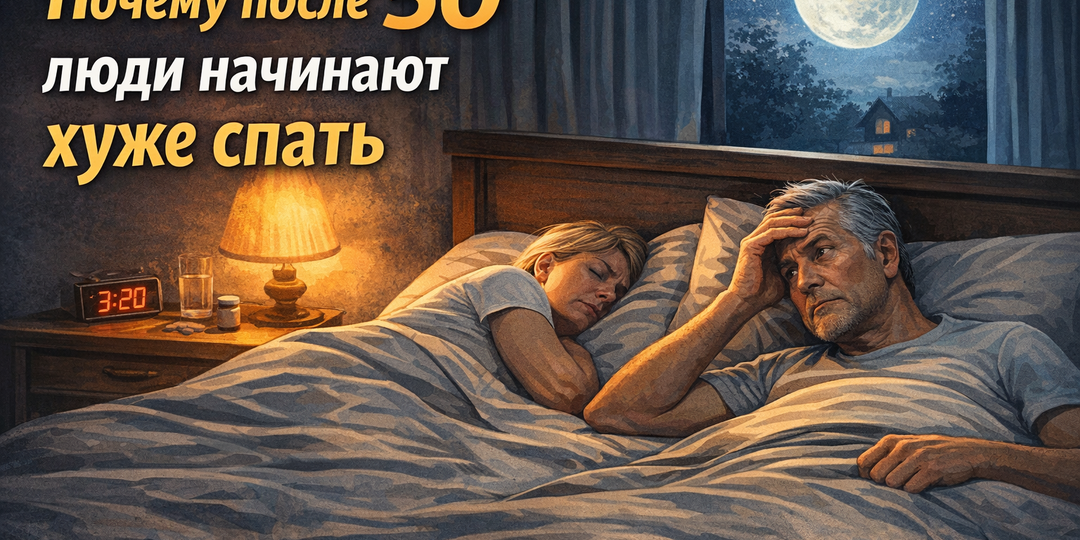 Почему после 50 люди начинают хуже спать?