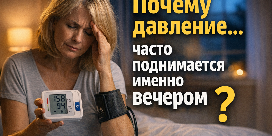 Почему давление часто поднимается именно вечером: 5 причин, о которых мало говорят?