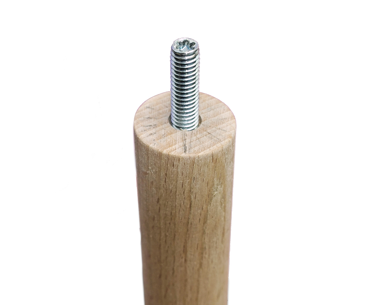 Вкручивание в перекладину самореза с резьбой под гайку