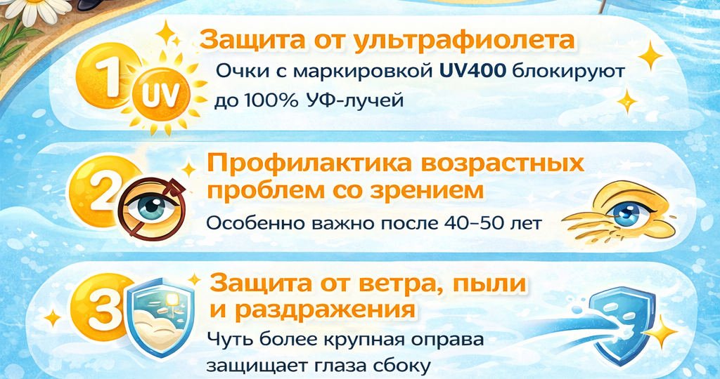 😎 5 причин носить солнцезащитные очки: не только стиль, но и защита здоровья