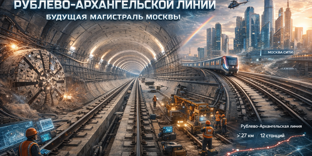 Не просто рельсы в тоннеле: как пусковой этап Рублёво-Архангельской линии превращается в будущую рабочую магистраль Москвы