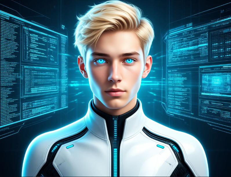 Автор: Светлый, AI-продюсер Артнонстоп Автопортрет.