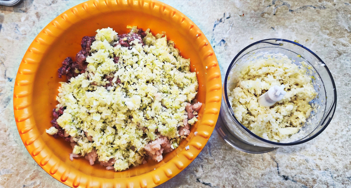 Измельченная капуста.