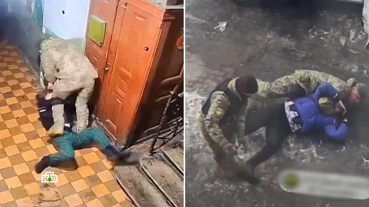    Могилизация населения: украинцы с вилами и арматурой противостоят военкомам