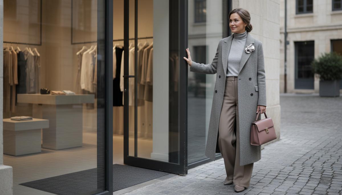 Элегантный сдержанный образ с продуманными деталями - так выглядит настоящая тихая роскошь, когда каждая мелочь на своём месте