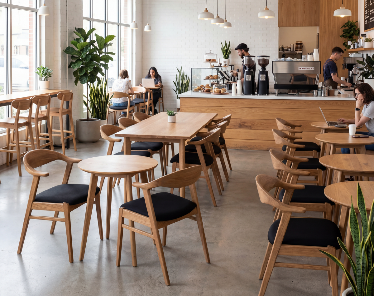 Мебель из тика в рсторане