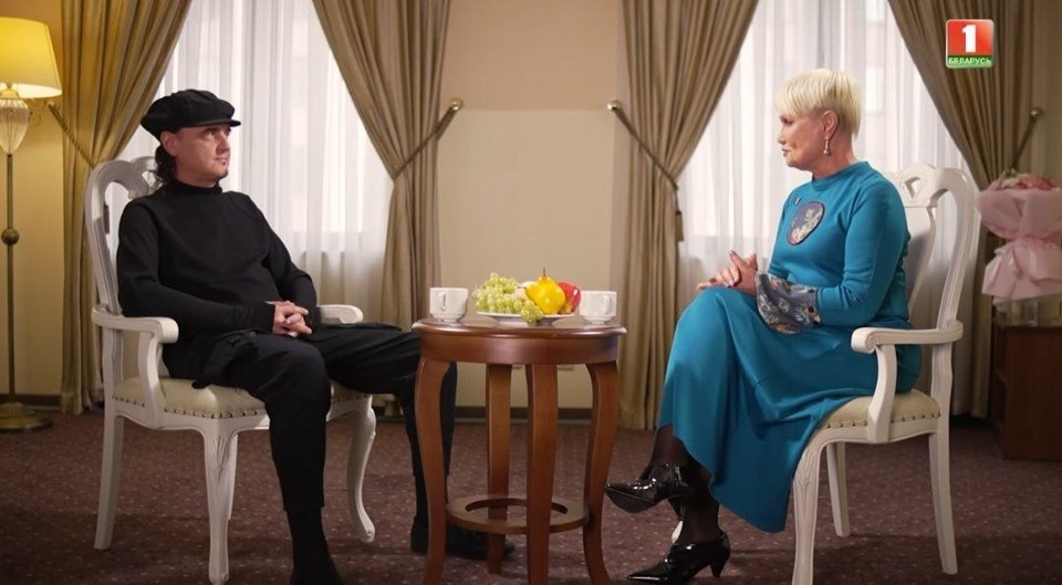    Разговор получился откровенным. Фото: кадр видео телеканала «Беларусь 1».