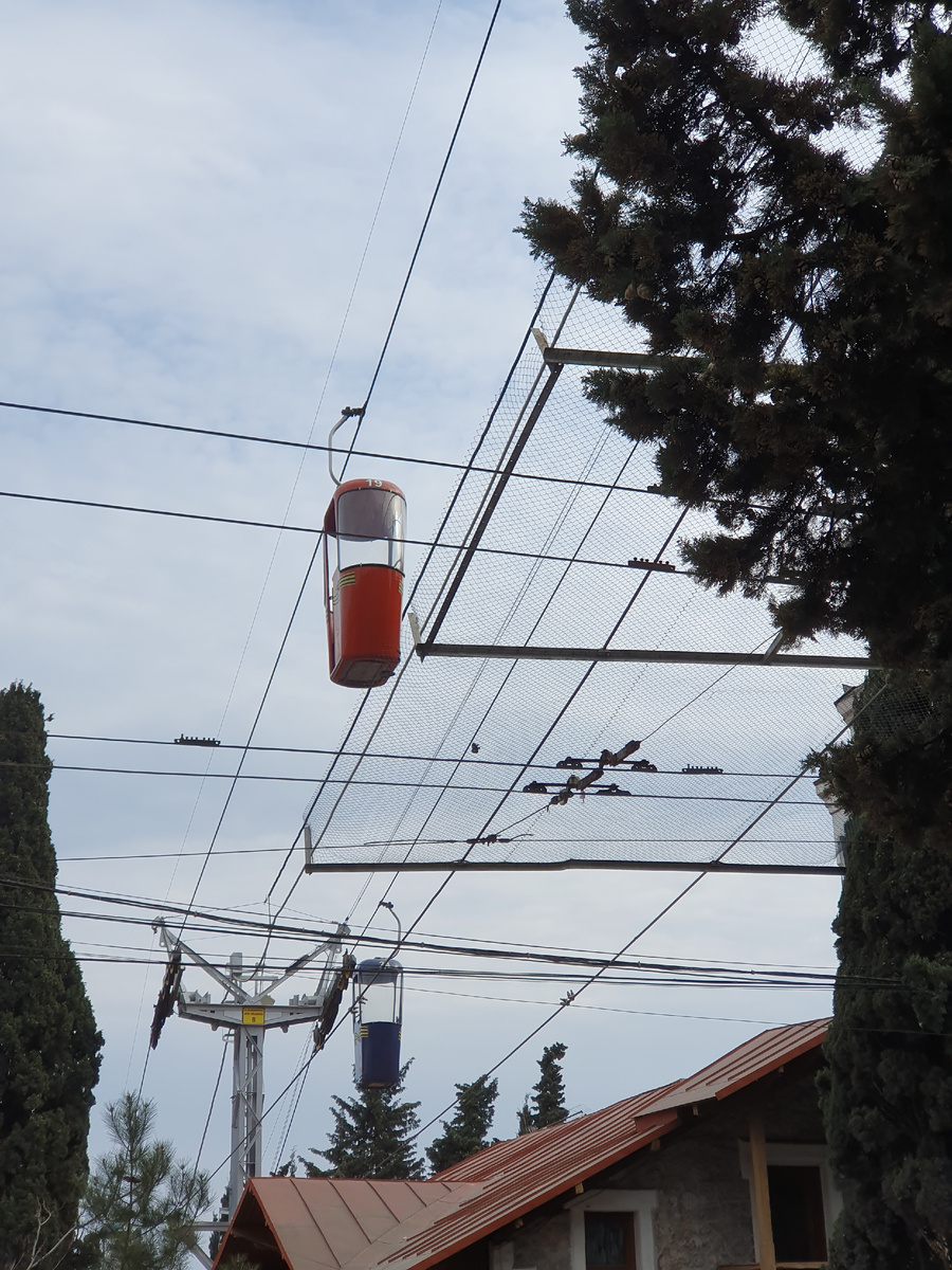 Вид на кабинки снизу