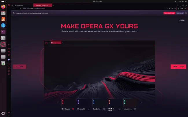 Геймерский браузер Opera GX теперь доступен на Linux
