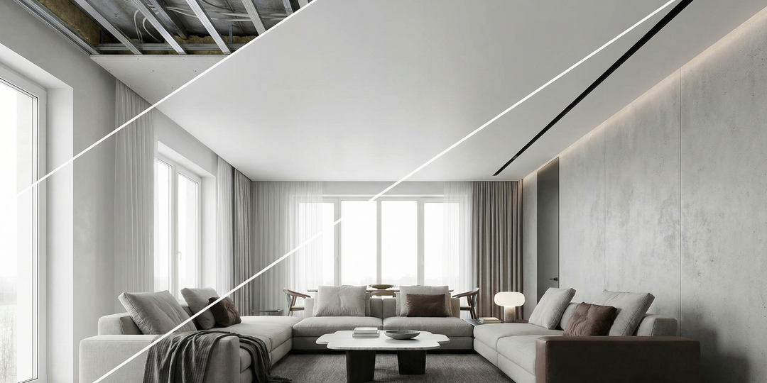 Натяжной потолок или гипсокартон? Главный выбор при ремонте, о котором спорят дизайнеры и строители