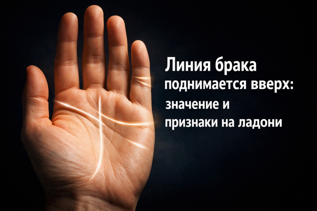    Линия брака на ладони: поднимается вверх admin