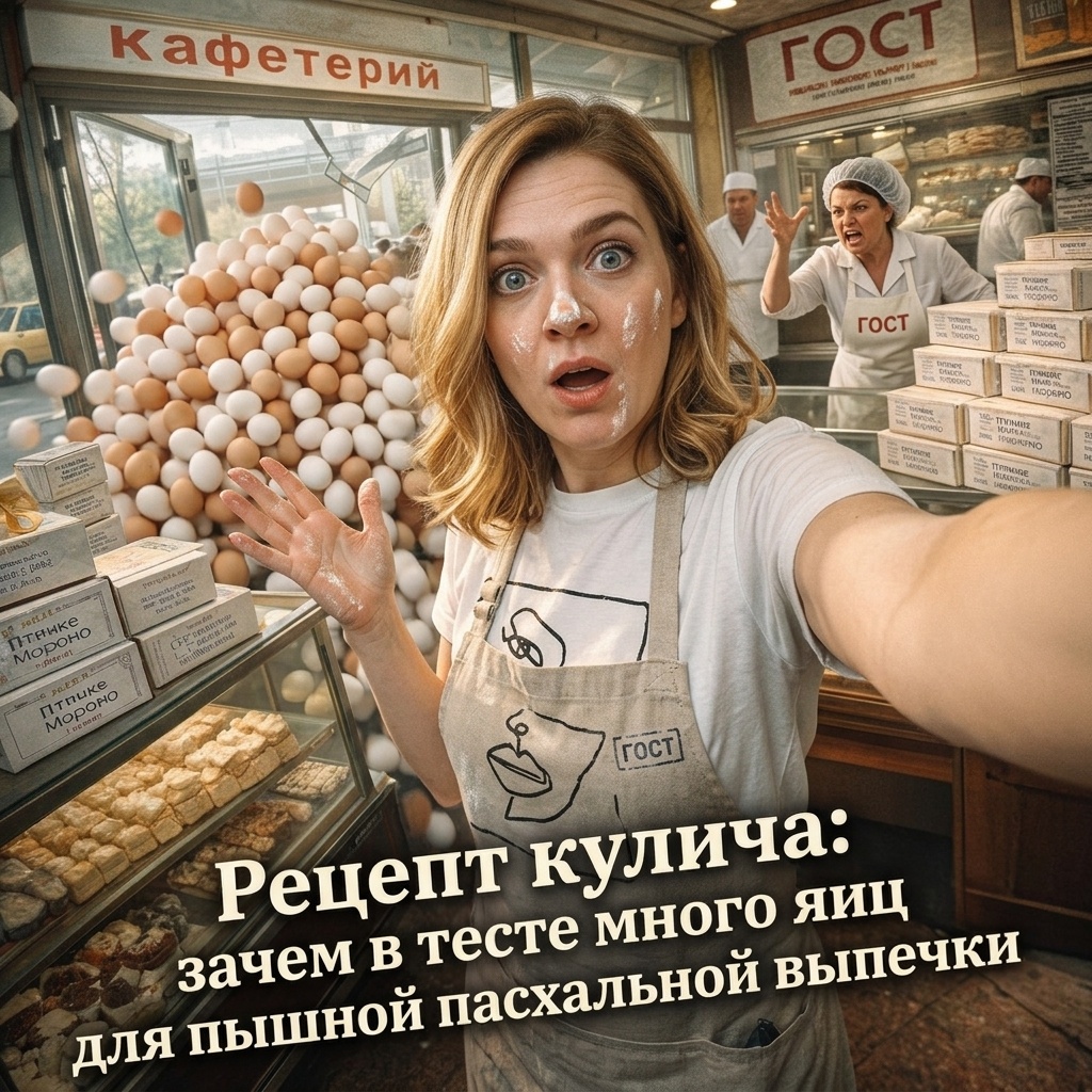    Секрет пышного кулича: роль большого количества яиц в тесте admin