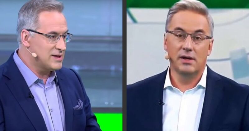    Зал программы «Место встречи», где развернулся скандал.