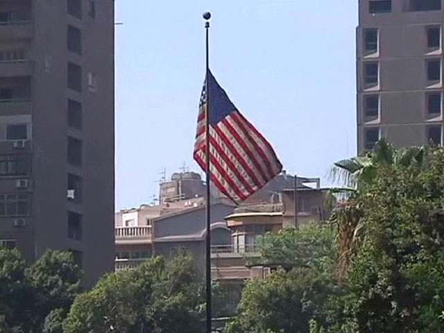    Посольство США, флаг США