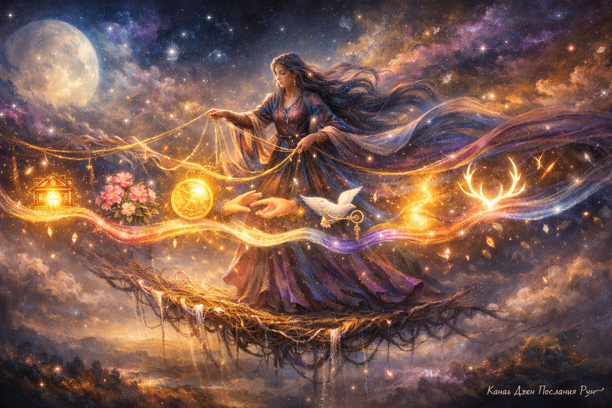 Руны показали, какие добрые перемены уже ткутся для Вас на следующей неделе
Мистическая иллюстрация к раскладу о судьбоносных событиях ближайших дней, хороших новостях, знаках судьбы, любви, деньгах и защите пути.