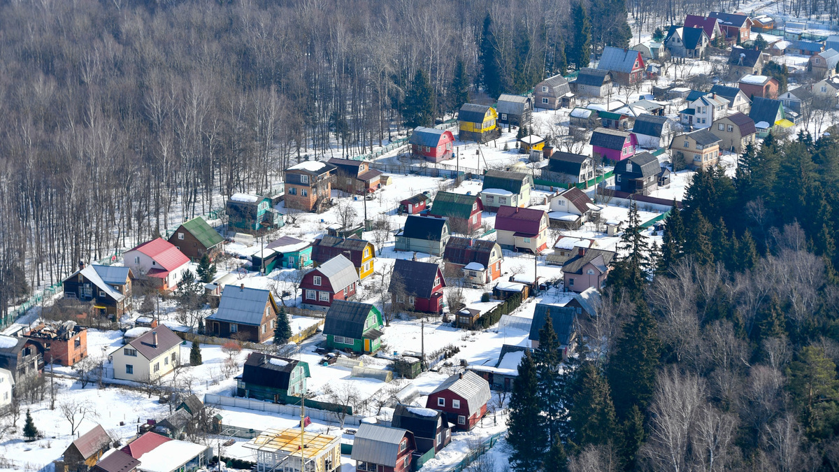    Дача дачный участок зима РИА