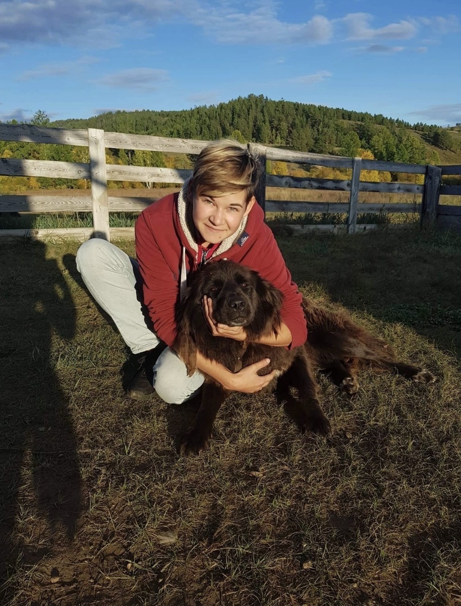 На фото Дарья с питомцем «Монгольский дух»