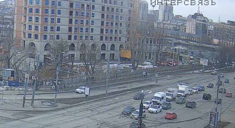 МЧС устранило пожар на стройке ЖК в центре Челябинска