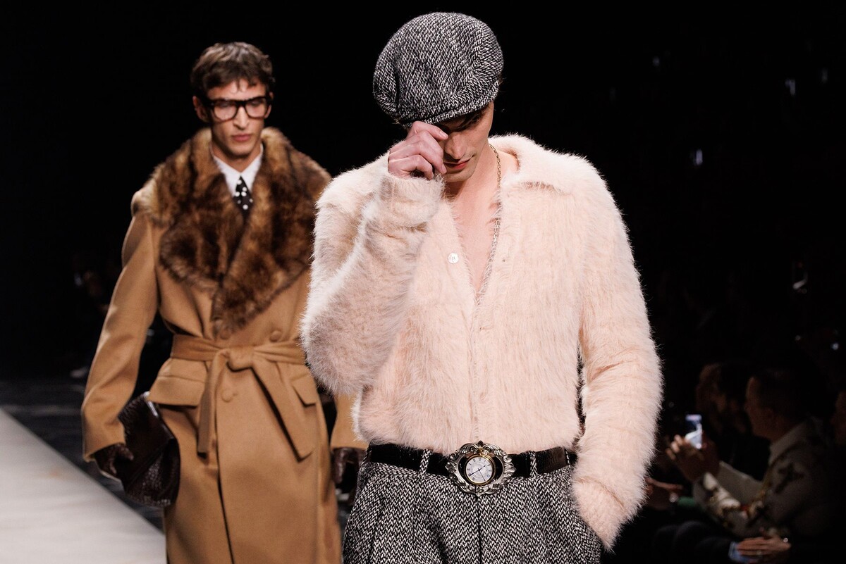  Показ коллекции Dolce & Gabbana сезона осень-зима – 2026/2027 на Неделе мужской моды в Милане. © Zuma, TASS
