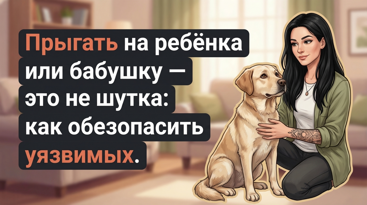    Как защитить детей и пожилых от прыжков собаки без наказаний. Анна Марковская