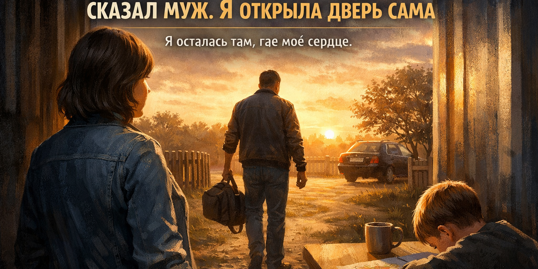 «Продай отцовский участок, или я ухожу», — сказал муж. Я открыла дверь сама