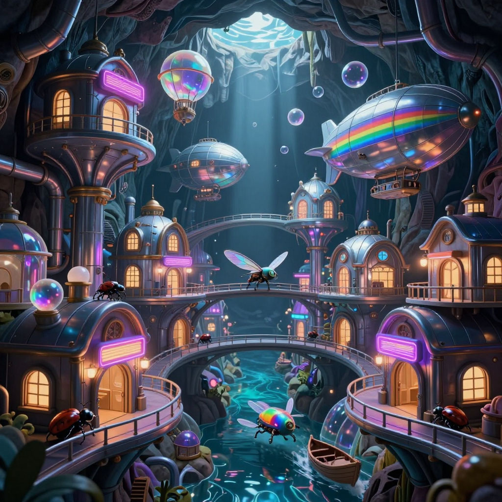 Города иммунитета. Ихображение создано Алисой AI