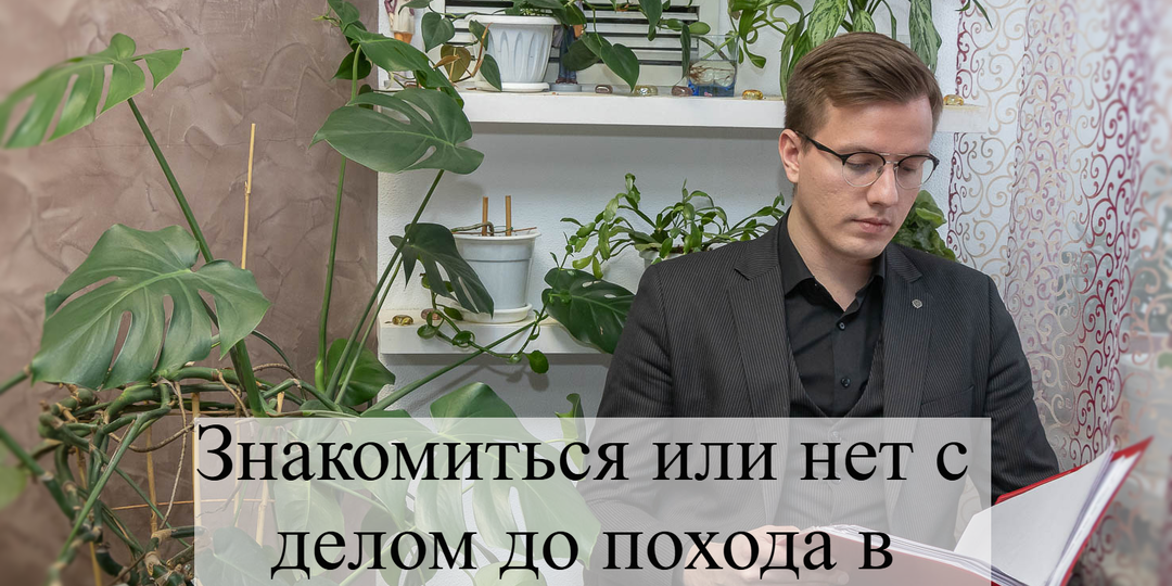 Знакомиться или нет с делом до похода в суд?