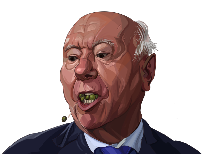 Николай Меркушкин остается без горошка. Рисунок Май 19