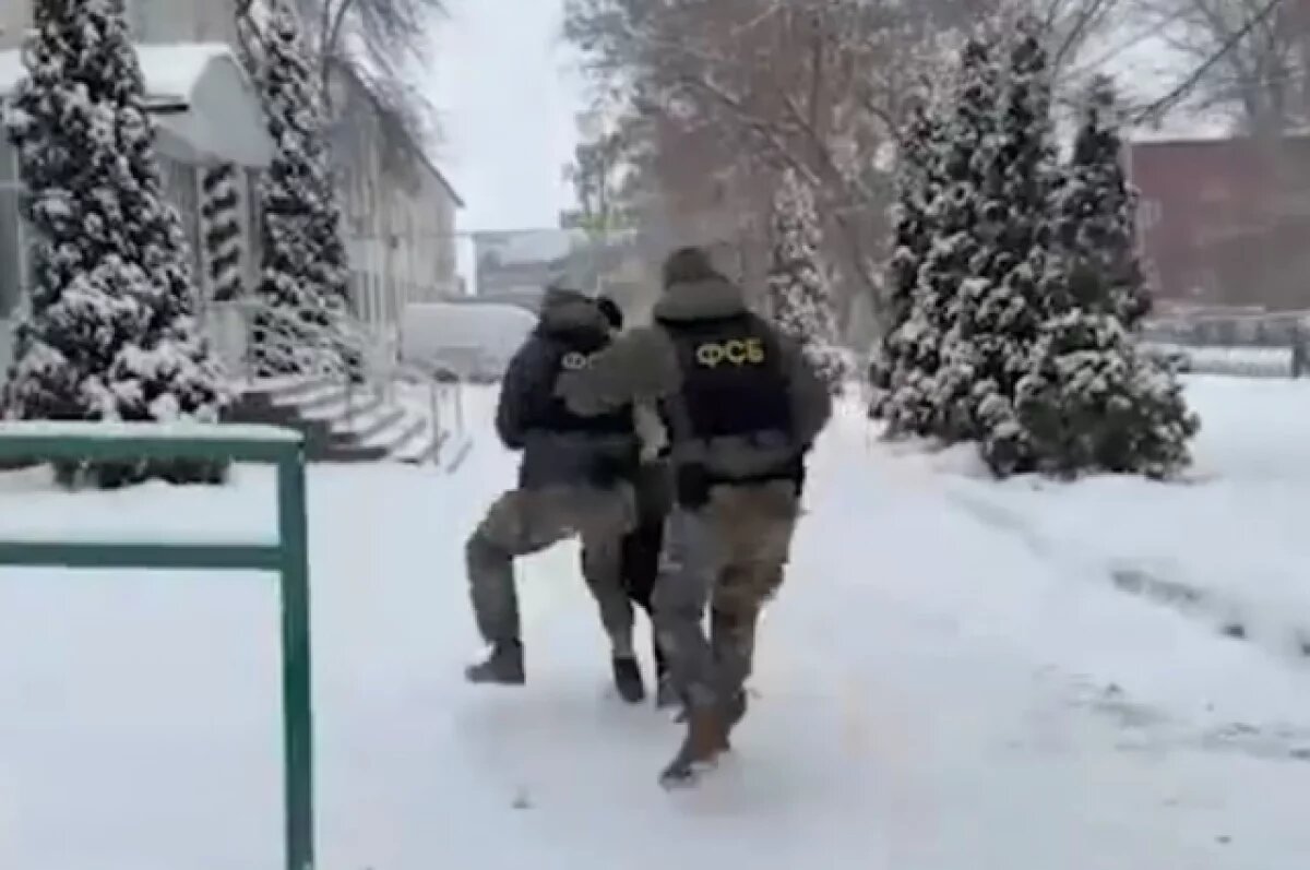    ФСБ показала кадры задержания жителя Мордовии, подозреваемого в госизмене