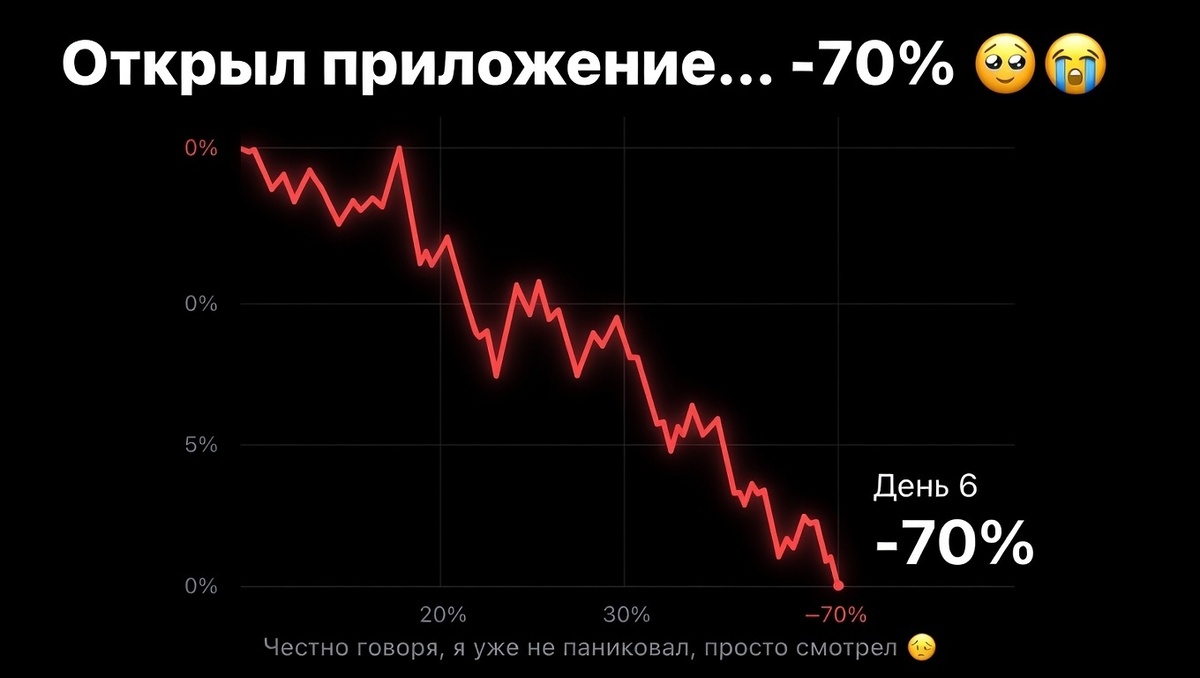 «Странное чувство — уже не паникуешь, просто смотришь 😔»